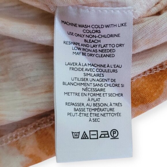 Anthropologie Pilcro Cotton Scoop Neck Tee Orange Size M NWOT - Picture 9 of 10